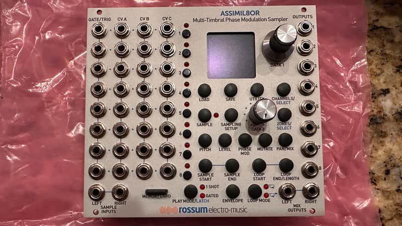 Rossum Electro-Music Assimil8or Multi-Timbral Phase Modulation Sampler Eurorack Module 2016 - 2021 - Silver image 1
