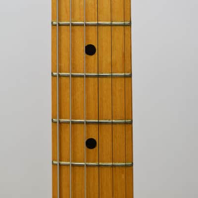 Vintage 1958 Fender Musicmaster Electric Guitar, Maple Fingerboard, Desert Sand w/ Case image 11