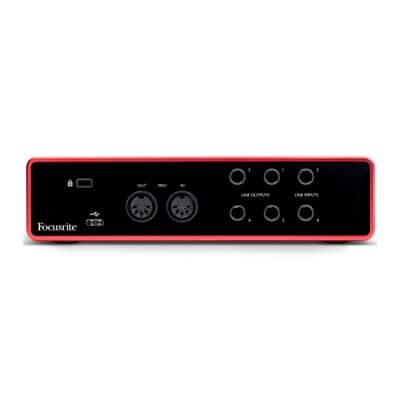 Focusrite Scarlett 4i4 3rd Gen 4x4 USB Audio Interface with Audio Technica ATH-M20x Studio Monitor Headphones Bundle (2 Items) image 4