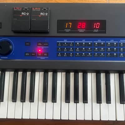 Kawai K3 - Hybrid Synthesizer W/ PPG Style Overlay & 2 RC-2 Memory Cartridges image 3