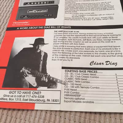 Diaz CD100 6550 Head Warren Haynes Special image 19