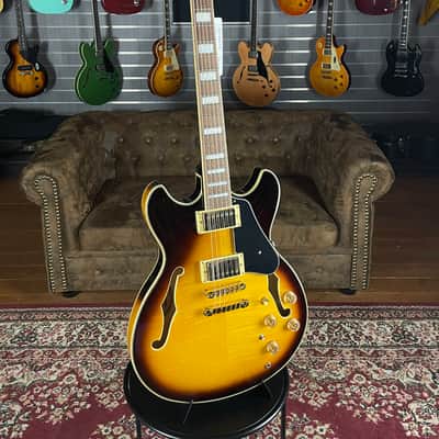 Ibanez JSM10EM-TTB John Scofield Signature Two-tone Burst - NEW image 2