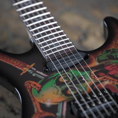 ESP Signature Series Guitars George Lynch Signature - Black w/ Skulls &amp; Snakes Graphic (PRE ORDER) image 7