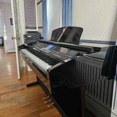 Yamaha CVP-403PE Clavinova 88-Key Digital Piano w/ Bench - Polished Ebony image 6