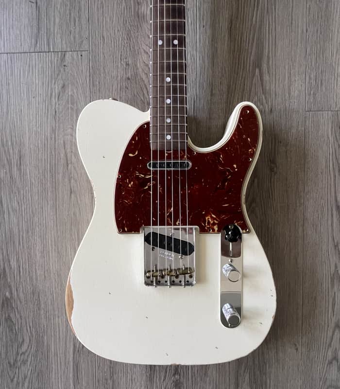 Fender Custom Shop Limited Edition '64 Telecaster (2024) Electric Guitar, Relic Aged Olympic White. ALL Documentation, MINT image 1