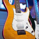 Cort G280 Select Flame Top, Amber, Rosewood Fingerboard, Voiced Tone VTH-77 Humbucker