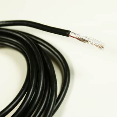 2-Conductor Shielded Guitar Circuit Wire hookup wire 6-Foot 24 AWG ,Black Bild 2