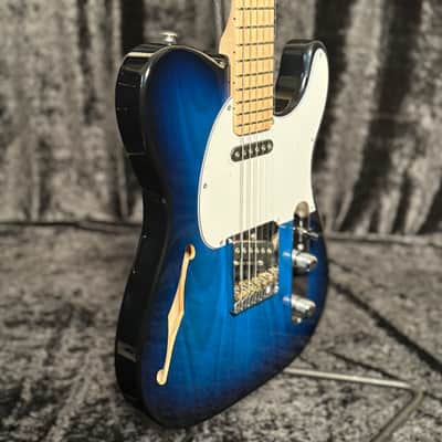 G&L Custom Built ASAT Classic Semi-Hollow Blueburst image 2
