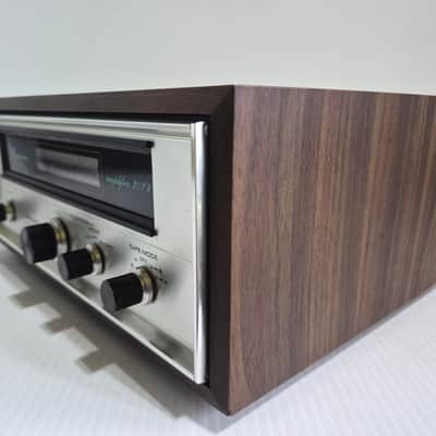 Pioneer SR-202W Reverb Amplifier 1971 - 1977 - Silver with Wood Sides image 2