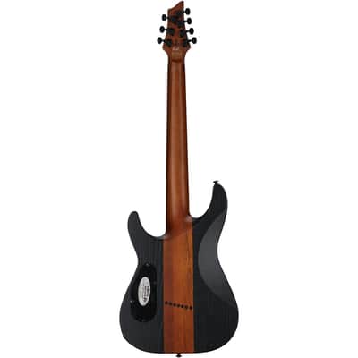 Schecter Rob Scallon C-7 Multi-Scale Electric Guitar, 7-String, Satin Dark Roast image 6