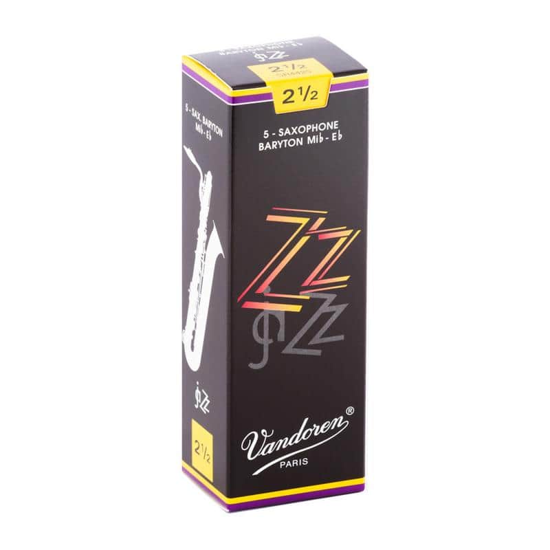 Vandoren SR4425 Reeds, Vandoren, Baritone Sax, ZZ, Strength 2.5, 5ct image 1