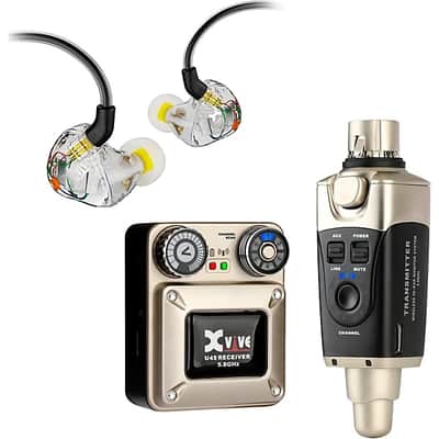 Xvive U45 In Ear Wireless System and T9 In Ear Monitors (5.8GHz) 2025 - Gold image 1