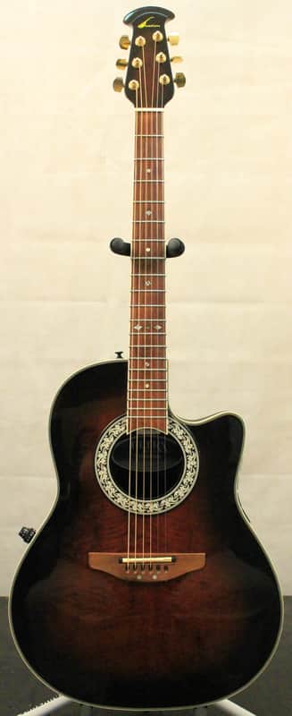 Used Ovation 1528D Ultra Deluxe Cherryburst w/Hard Case | Reverb