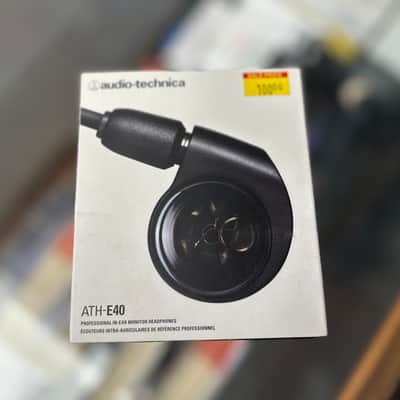 Audio-Technica ATH-E40 Professional In-Ear Monitor Headphones 2010s - Black image 1