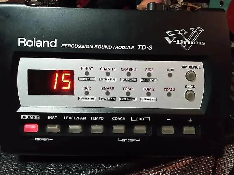 ROLAND TD-3 Electronic Drum Module - MODULE ONLY - No Power Supply - Works! image 1