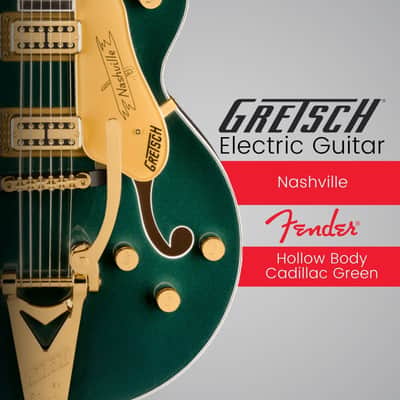 Gretsch Nashville Hollow Body Electric Guitar Cadillac Green image 2