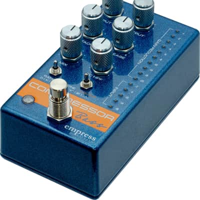 Empress Bass Compressor Bass Effects Pedal, Blue Sparkle image 3