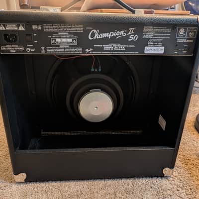 Fender Champion II 50 2-Channel 50-Watt 1x12" Guitar Combo - Black image 3