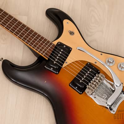 1978 Mosrite Ventures Model Vintage Guitar Sunburst w/ Moseley, Case image 7