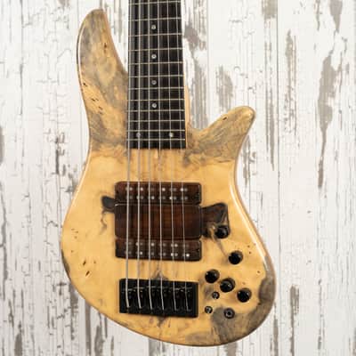Manghini M3 6-String Bass - Buckeye Burl Top image 2