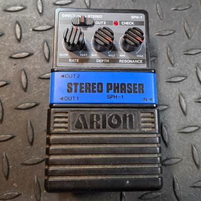 Arion SPH-1 Stereo Phaser 1980s - Black Phase Vintage Converted to 9vDC Spec
