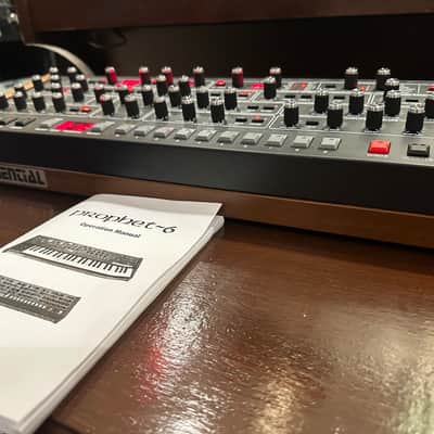 Sequential Prophet-6 Desktop 6-Voice Polyphonic Synthesizer 2018 - 2020 - Black with Wood Sides image 4