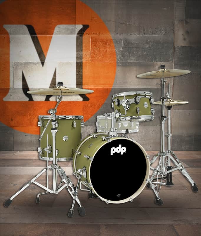 PDP Concept Maple - Satin Olive, Chrome Hardware Bop (PDCM18BPSO) image 1