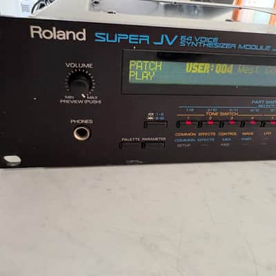 Roland JV-1080 64-Voice Synthesizer Module 1994 - 2001 - Black image 2