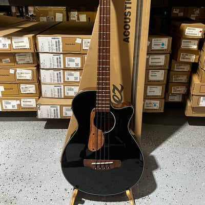 Ibanez AEGB24E AEG Acoustic-electric Bass Guitar - Black High Gloss image 1