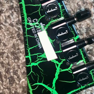 Jackson X Series Soloist SLX DX green crackle electric guitar image 9