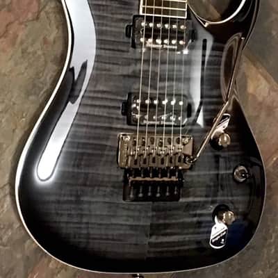 Washburn Parallaxe PXS20FRTBB Trans Black Flame Top Electric Guitar w/Floyd Rose Demo Video Inside image 1
