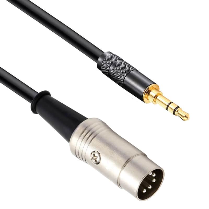 5-DIN midi Male to 3.5mm Male TRS Audio Cable 3.5mm TRS to midi Type a Adapter-3.3feet image 1