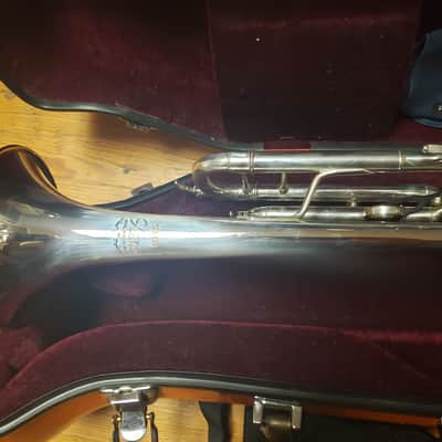 Yamaha Xeno 8335GS Silver Trumpet W/ Gold Brass Bell--Serviced, Nice! image 3