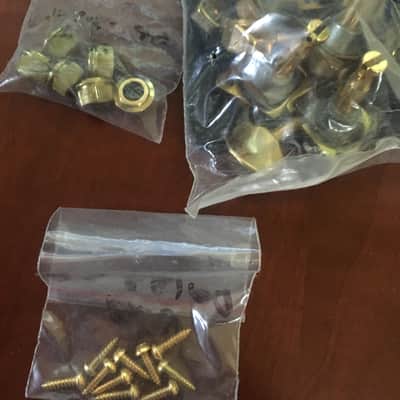 RARE 70s Gold Fender Vintage Guitar Tuners Tuning Machines image 4