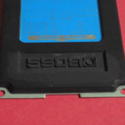 used genuine Boss Blue Label Japan Bottom Plate (early to mid 1980s) center area of back edge has cut out for power jack (was originally from DD-2 pedal) NO: pedal, other items, screws (lower right corner has small break / cut in metal) image 3