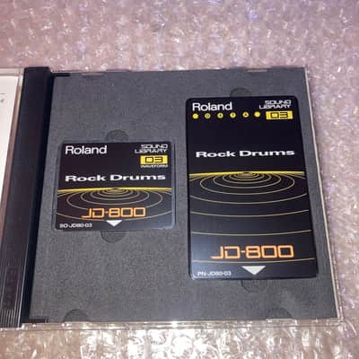 Roland "Rock Drums" SL-JD80-03  Sound ROM Card Set for the JD-800/990