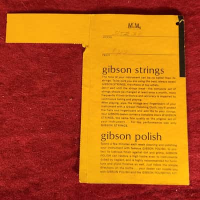 Gibson Warranty Registration Pamphlet 1960s image 3