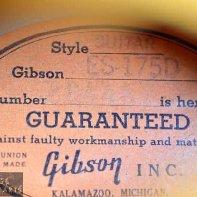 Vintage 1964 Gibson ES-175D - WIDE NUT, Original Sunburst Finish, Excellent Player, ES-175 image 12