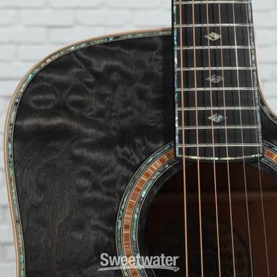 B.C. Rich Prophecy Series Acoustic Cutaway Acoustic-electric Guitar - Smoke Black Quilt (BCRACSmBkd3) image 3