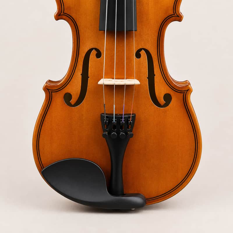 1/4 Size Beginner Acoustic Violin Outfit – Complete Student Violin Set with Hard Case, Bow, Shoulder Rest, Rosin, Extra Strings & Mute image 1
