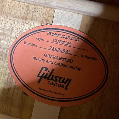 NEW! Gibson Hummingbird Custom Koa - Dealer Select - Autumnburst - Authorized Dealer - Custom Shop - 4.6 lbs - G07696 image 6
