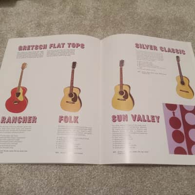 Vintage 1968 Gretsch Guitar, Bass, Amplifier Catalog! Rare, Original Case Candy, Paperwork! image 10