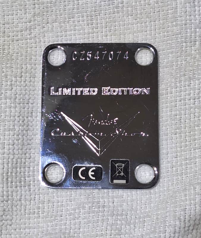 2019 Fender Custom Shop Limited Edition 1957 Stratocaster Neck Plate image 1