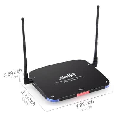 32 channel 262 foot rechargeable dual UHF wireless microphone system image 7