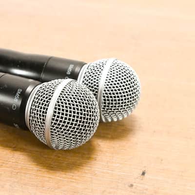 Shure UR4D Wireless Receiver w/ two UR2/SM58 Handheld Mics - L3 Band CG0128P image 17
