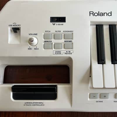 Roland AX-09 Lucina 37-Key Keytar Synthesizer Pearl White image 4