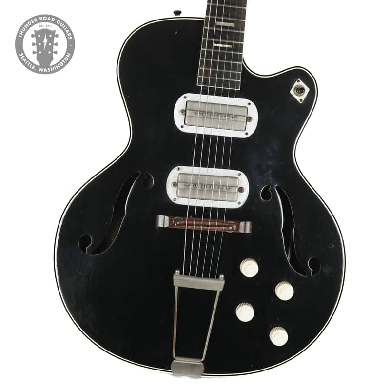 1960 Silvertone H-63 Espanada Black image 1
