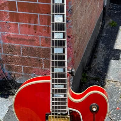 Gibson L-5CT Thinline 2000 - Cherry Tomato Red w/stunning Flamey Maple back & sides ! image 9