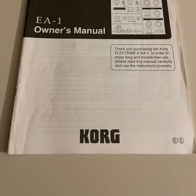 Korg Electribe-A EA-1 Analog Modeling Synthesizer 1999 (with User Manual and Power Supply) image 13