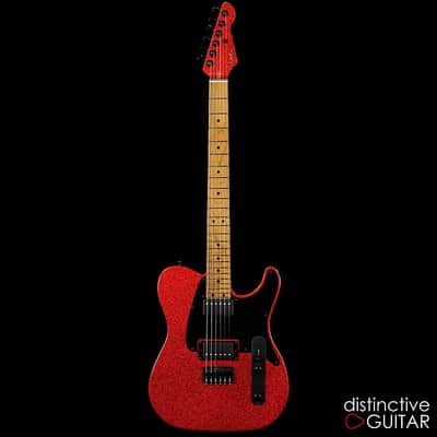LsL Instruments T Bone 24 Fret - Brilliant Fire Sparkle - Matching Headstock image 12